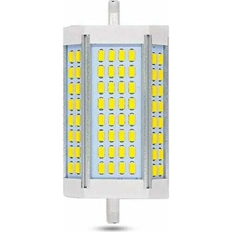 R7S LED 118mm 30W Dimmable Bulb, 3000LM, Cool White 6000K, R7S J118 200W 300W Halogen Pencil Equivalent, 200 Degrees Brightness, R7S 118mm Dimmable LED Lamp for Wall Lamp/Floor Lamp/Spotlight [Energy (1/5)