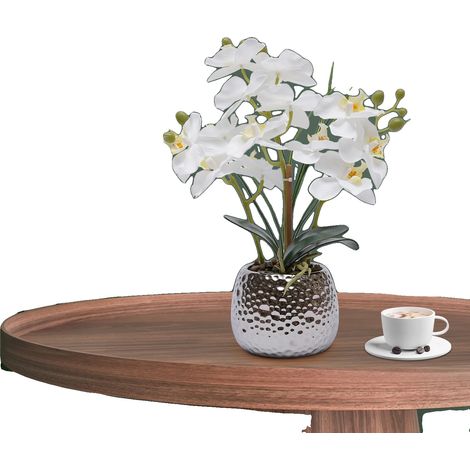 Pianta di orchidea artificiale, dimensioni totali 3639 cm, dimensioni del vaso 1310 cm, peso lordo 1,05 kg, peso netto 0,8 kg, età consigliata 14+ (1/5)