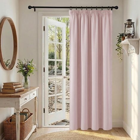 1 Pièce Rideau Occultant Thermique, Galon Fronceur, Polyester 230g/m2, Anti UV, Pour Fenêtre Chambre Salon (1/5)
