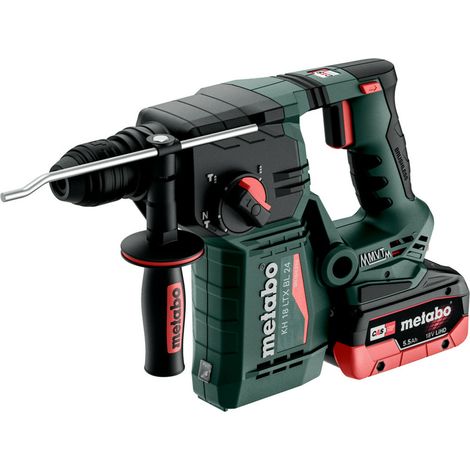 Metabo Akku-Kombihammer KH 18 LTX BL 24 metaBOX 165 L 18V 2x5.5Ah LiHD + ASC 145