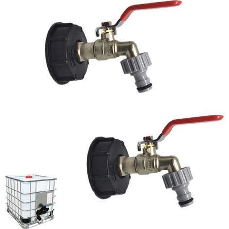 Für IBC-Tankadapter 1/2", IBC-Tankadapteranschluss, 1000-Liter-Tankhahn, Regenwassernutzungshahn (1/5)