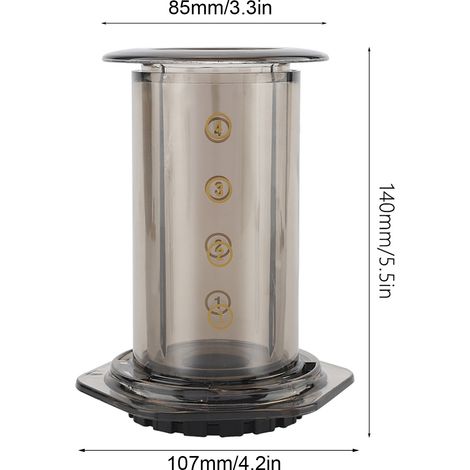 Juego de espresso con mini molinillo manual y filtros de papel – Estuche de PET resistente – 107 x 85 x 140 mm – 500 g (1/5)