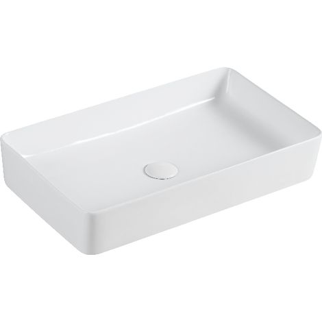 Lavabo appoggio 61x35 cm LA51 Bianco (1/2)