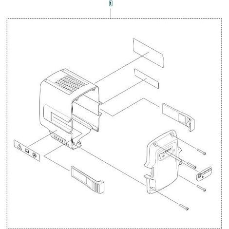 GEHÄUSEKIT BLI100 536566101 ORIGINAL HUSQVARNA