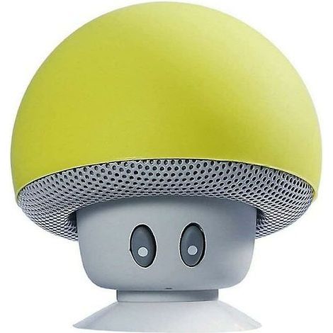 Tragbarer Bluetooth-Lautsprecher in Pilzform (gelb) (1/5)