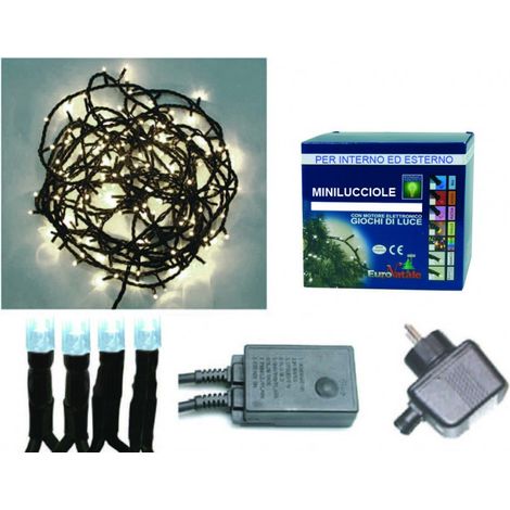 Luci per Albero di Natale Minilucciole da Esterno 180 Led Bianchi