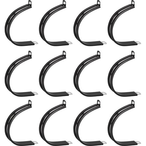 12pcs 60mm Collier de Serrage 304 Inox Acier Attache Grillage (1/4)