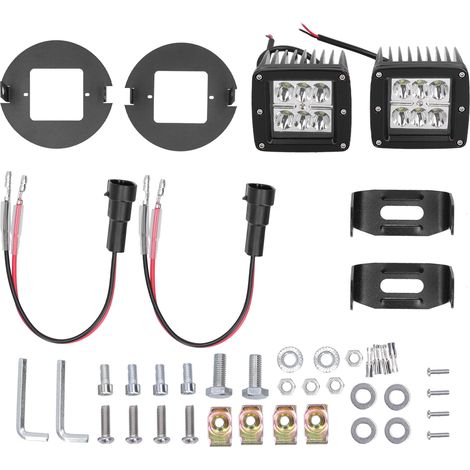 Montagehalterungen und Adapter für Nebelscheinwerfer mit 2 LED-Nebelscheinwerfern, kompatibel mit Tundra/Tacoma/Sequoia/Solara (1/3)