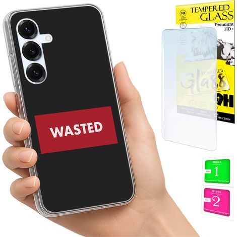 Custodia per Samsung Galaxy S25 FE, cover fotografica, cover posteriore + vetro 9H (1/5)