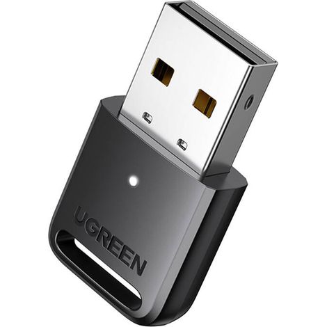 Adaptador/receptor USB Bluetooth 5.3 Ugreen CM591, LED, alcance de 20 m (negro) (1/4)