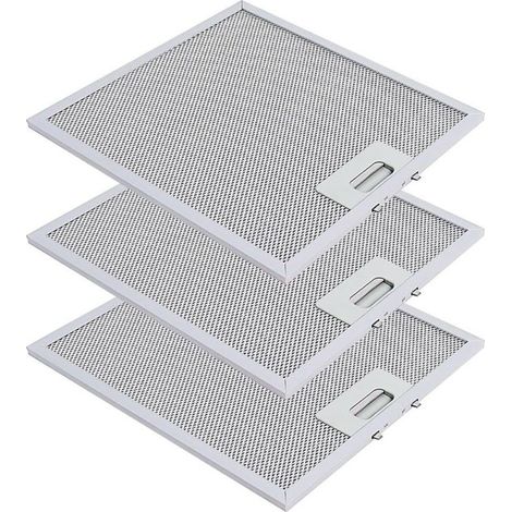 Dunstabzugshaubenfilter 305 mm x 267 mm Metall-Fettfilter, kompatibel mit Elica Küchenabzugshauben (3 Stück)