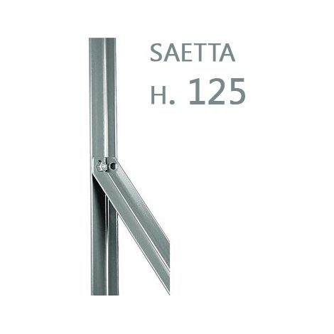 10PZ Saetta a L ZINCATA per PALETTI a T recinzioni GIARDINO 25x25x3 H 125 (1/2)