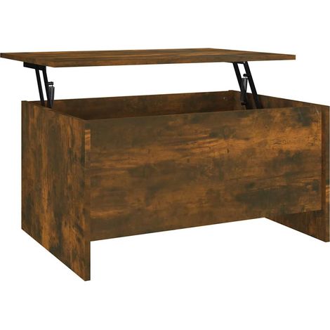 Maison Exclusive - Tavolino Salotto Rovere Fumo 80x55,5x41,5 cm Legno Multistrato (1/5)