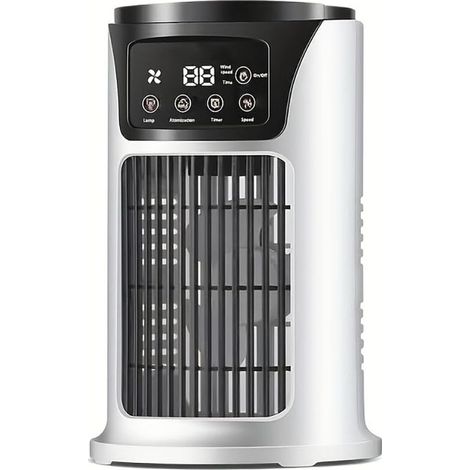 Aire acondicionado portátil 3 en 1: humidificador y enfriador, 6 velocidades de viento, ideal para el hogar y la oficina, USB-KZQ (1/4)