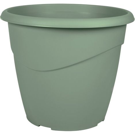Pot de fleur Marina Ø18x15,3 cm non perçé - 2L - Vert laurier - EDA