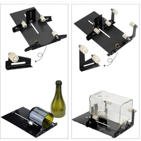 Machine à Découper Bouteilles en Verre - Kit Complet 19 Pièces pour Créations DIY (1/5)