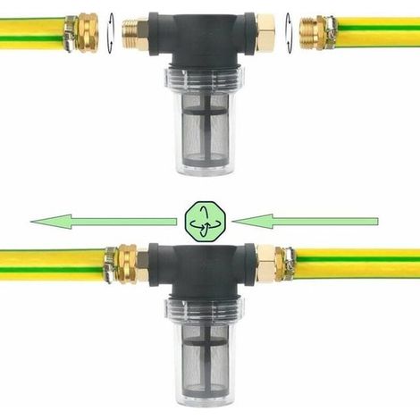 Filtro de jardín de 3/4 de pulgada, apto para hidrolimpiadoras - filtros de sedimentos - filtros de agua (1/2)