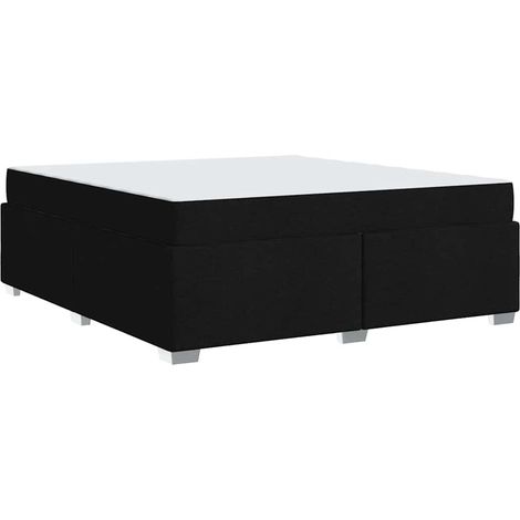 Estructura de cama Negro 180 x 200 cm tela vidaXL (1/5)