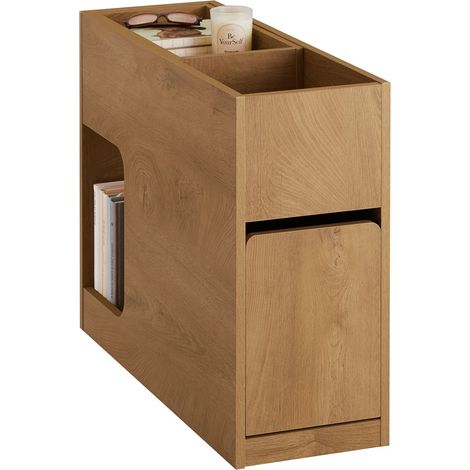 SoBuy FBT158-N Mesa Auxiliar con 1 Bandeja extraíble 1 cajón Deslizante y 1 Compartimento para salón Dormitorio u Oficina (1/5)