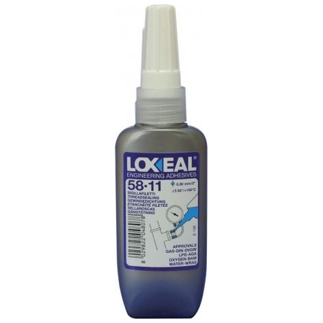 Raccord etanche filetage jaune LOXEAL 58-11 50ml (Par 10)