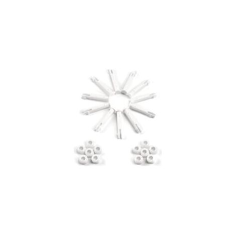 12 Stück Kunststoffstifte, Intex-Pool-Ersatzteile, Kunststoff-Poolstifte, für die meisten Rahmenpools – rechteckig/rund (5,5 cm / 2,17 Zoll) – Crezuo