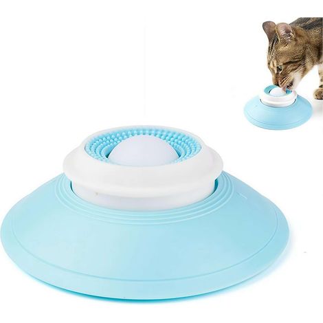 Jouets à lécher pour chien et chat - Sphère à lécher pour chiens et chats - Soulage l'anxiété - Distributeur de friandises - Bol à lécher antidérapant - Accessoires pour animaux de compagnie