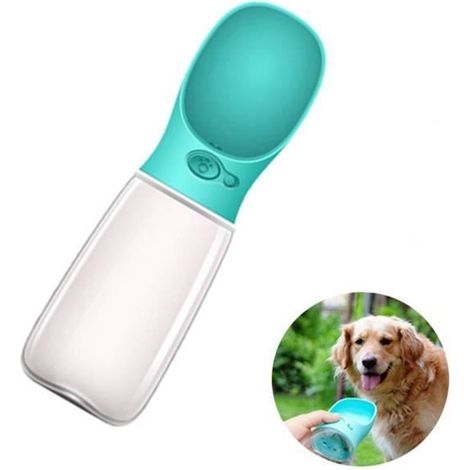 Distributeur d'eau Portable Bouteille d'eau 550ml Gourde pour Chien Chiot Chat Animaux de Compagnie Bouilloire de Voyage Extérieur