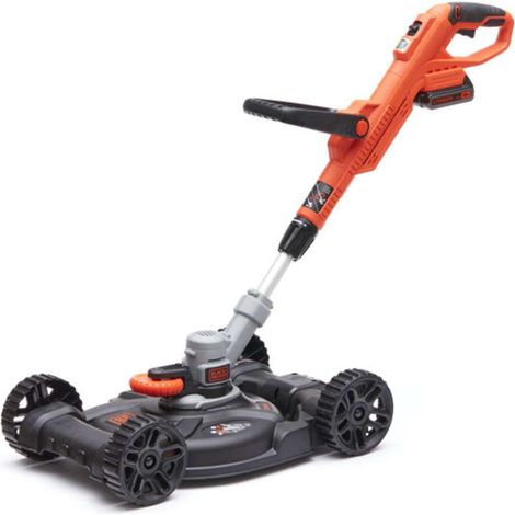 3 en 1: Canteadora, recortadora y cortacésped sin cable - 18 V - 2 Ah - 28 cm - 2 alturas - 2 velocidades (STC1820CM-QW) (1/5)