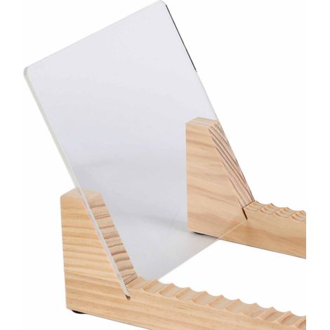 Présentoir à disques vinyles en bois, étagère de rangement empilable et moderne pour CD et vinyles de 7 à 12 pouces. (1/5)