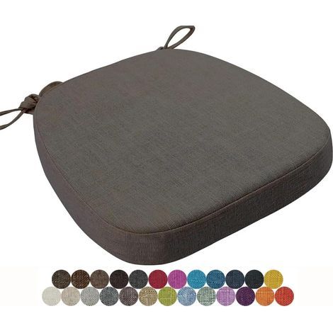 Stuhlkissen 40x38/43x40/43x42cm Abnehmbare, waschbare Sitzkissen, für den Innen- und Außenbereich, Büro, Esszimmer, Zuhause, Garten (Farbe 3, 40x38x5cm) (1/5)