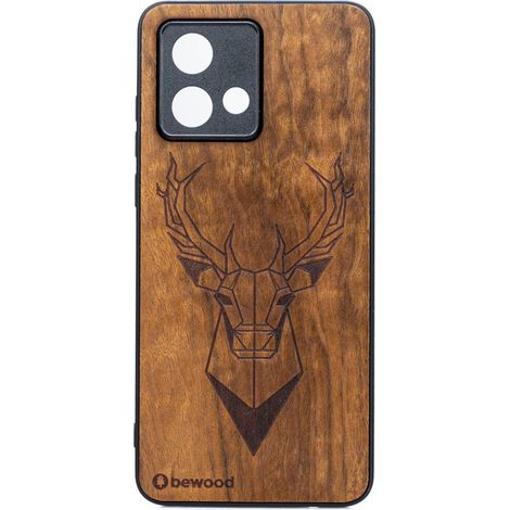 Bewood Holzkoffer für Motorola G84 5G Hirsch Imbuia (1/2)