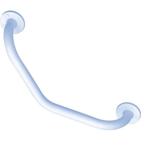 GODONNIER - Barre d'appui coudée 135° 225x225mm époxy blanc (1/7)