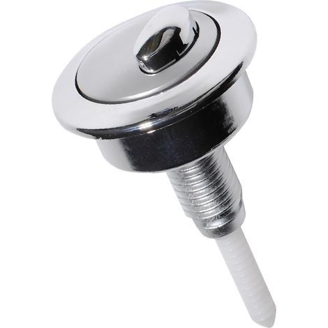 Bouton poussoir double pour chasse d'eau WC Bouton poussoir de réservoir de toilette à double chasse Chromé CF1003CP Compatible avec Siamp Twyford Optima49 (1/4)