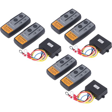 Lot de 6 télécommandes universelles sans fil pour treuil avec récepteur 3 434 MHz pour quad et camion. (1/5)