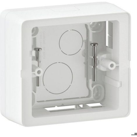 Cadre saillie - - Céliane - Blanc - Plastique - 1 poste (1/2)