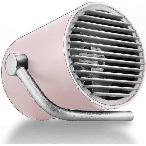 Ventilateur de bureau USB compact avec double hélice turbo, flux d'air cyclonique silencieux pour une utilisation à domicile et au bureau (1/5)