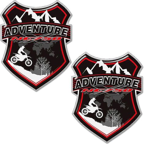 Casque pour Honda NC750 NC750X, protection de réservoir, autocollants de protection, emblème de carénage, logo, bagages, valises en aluminium pour moto - NC750X3 (1/5)