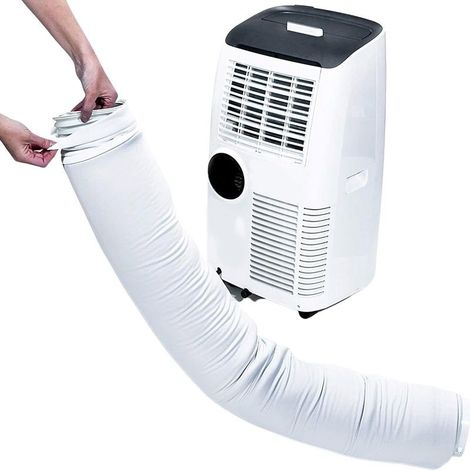 Housse De Protection Pour Tuyau De Climatisation , Manchon De Protection Pour Conduit De Ventilation De Climatiseur Portable De 15 Cm , gris (1/5)