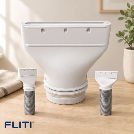 Adaptateur Tuyau Clim Mobile - Plastique Robuste 13/15cm Sortie Plate 2cm Installation Rapide Verrouillage Sécurisé Compatible Unités Portables (1/2)