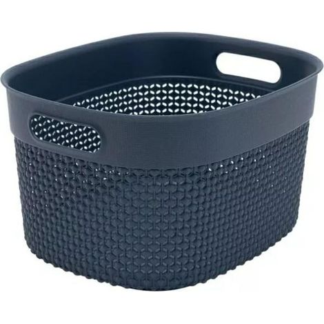 Cesta Curver S 6L, color azul marino, compacta y resistente, ideal para almacenamiento en el hogar, oficina o baño, diseño práctico y funcional para organizar tu espacio