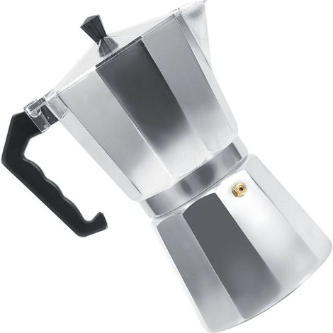 Italienische Moka-Kanne aus Aluminium, Espressokanne für Herd und Büro (600 ml, 12 Tassen) (1/5)