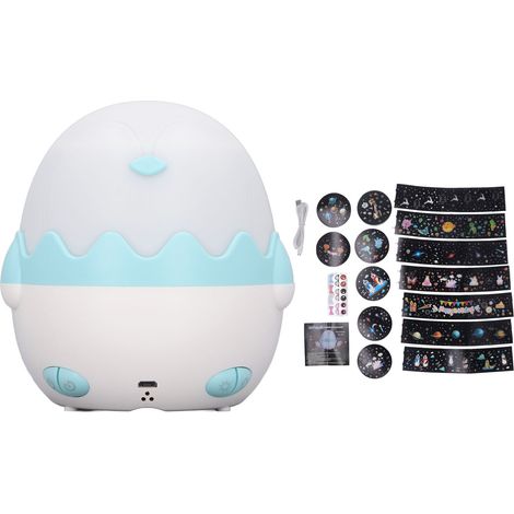 Ortviai Projecteur de Plafond en Forme de Pingouin Bleu – Rotation 360°, 7 Modèles + Autocollants, ABS/PC (1/5)