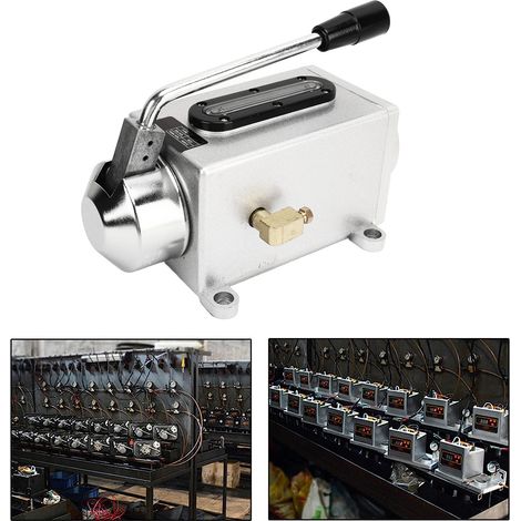 Pompe manuelle Y-8 à sortie unique de 4 mm pour presses à poinçonner, tours et fraiseuses CNC graisseur pour presses à poinçonner, machines de découpe et fraiseuses. (1/5)