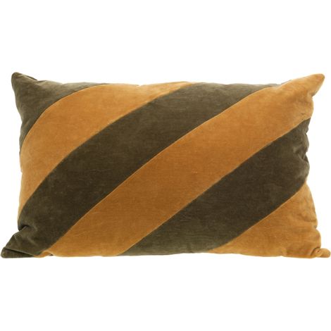 Amadeus - Coussin bande trio Kaki 40x60 cm