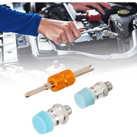 Ensemble de 3 pièces pour tuyauterie de climatisation automobile, accessoires de réfrigération, accessoires de siège de soupape de compresseur 508 avec outils pour noyau de soupape (1/5)