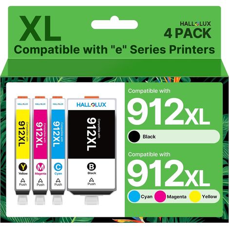 912XL Cartouche d'encre pour HP 912XL pour HP 8012e 8010 8015e (1/5)
