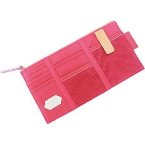 Lot de 2 pochettes multifonctions de rangement pour pare-soleil auto, porte-gants et outils, rouge foncé (1/3)