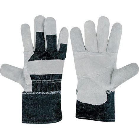 GUANTI PALMO CROSTA DORSO JEANS Tg. 10- 12 coppia  - BricoGo
