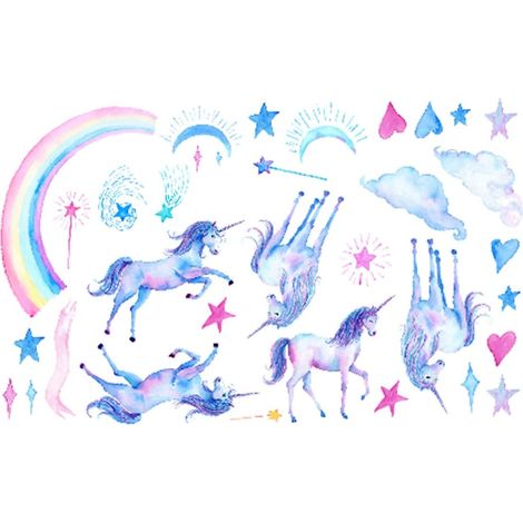 Sticker mural ORFOFE Amour Arc en ciel motif cœur arc en (1/5)