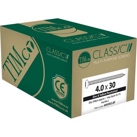 TIMCO Classic Multi-Purpose Countersunk Gold Woodscrews - 4.0 x 55